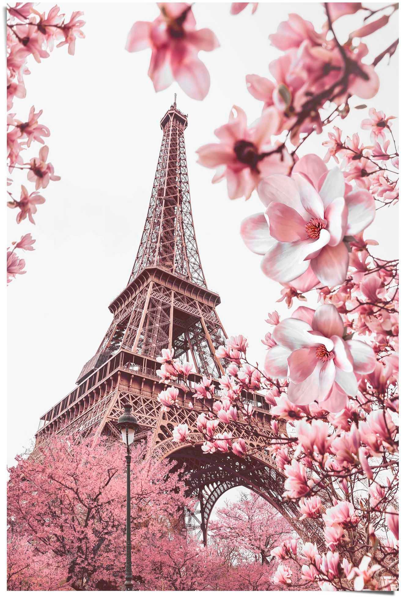 Reinders! Poster Paris in Rosa