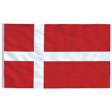 vidaXL Fahne Flagge Dänemarks mit Mast 6,23 m Aluminium