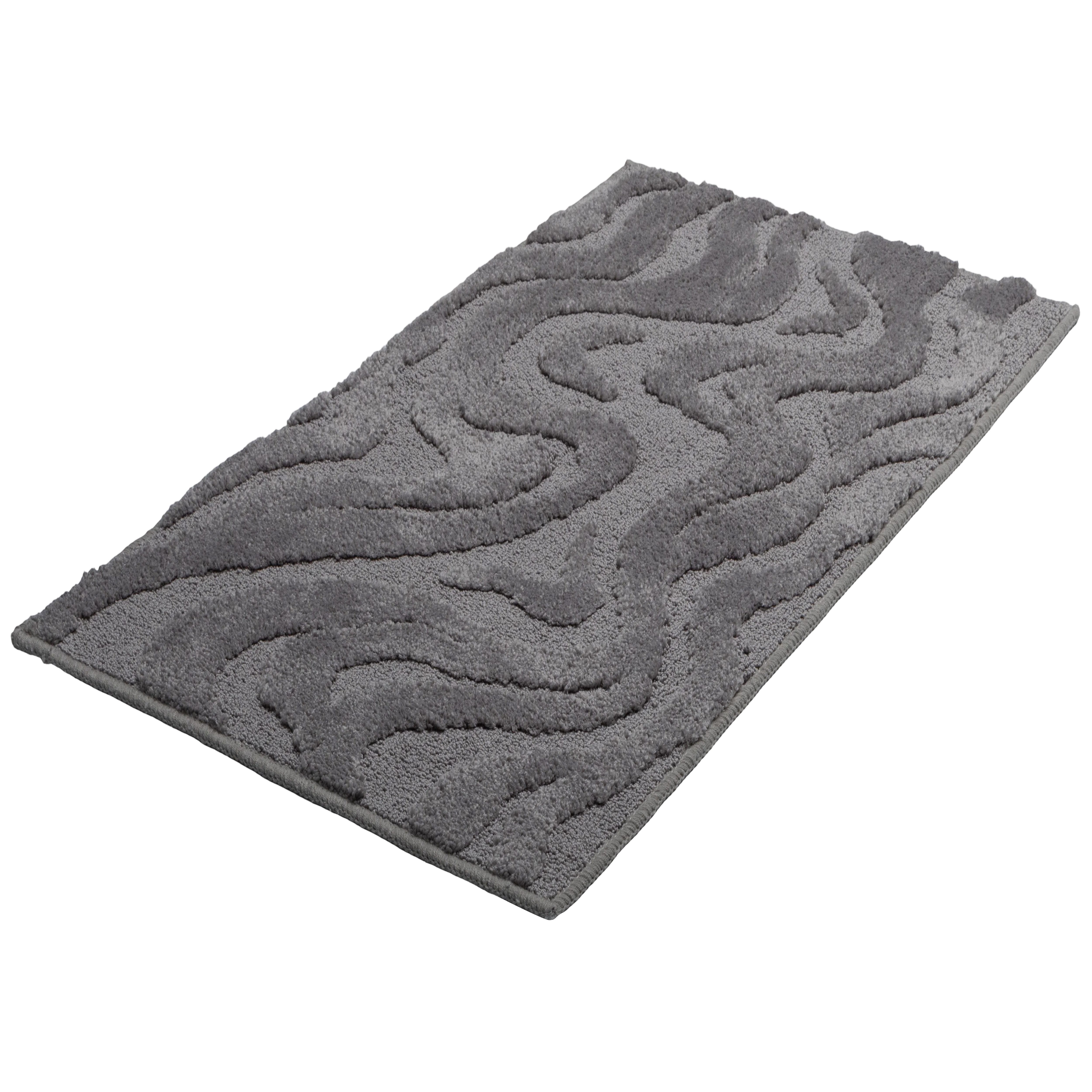 OTTO home Badematte Wave, Badvorleger, Badezimmer Teppich, Höhe 10 mm, rutschhemmend beschichtet, schnell trocknend, …