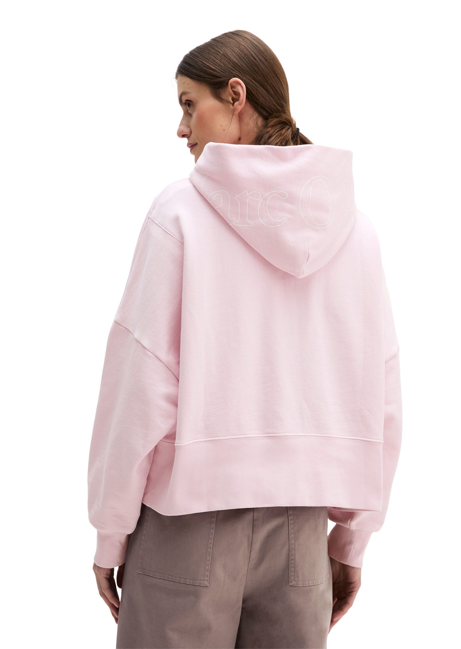 Marc O'Polo Hoodie relaxed fit mit recycelter Baumwolle, leicht verkürzter günstig online kaufen