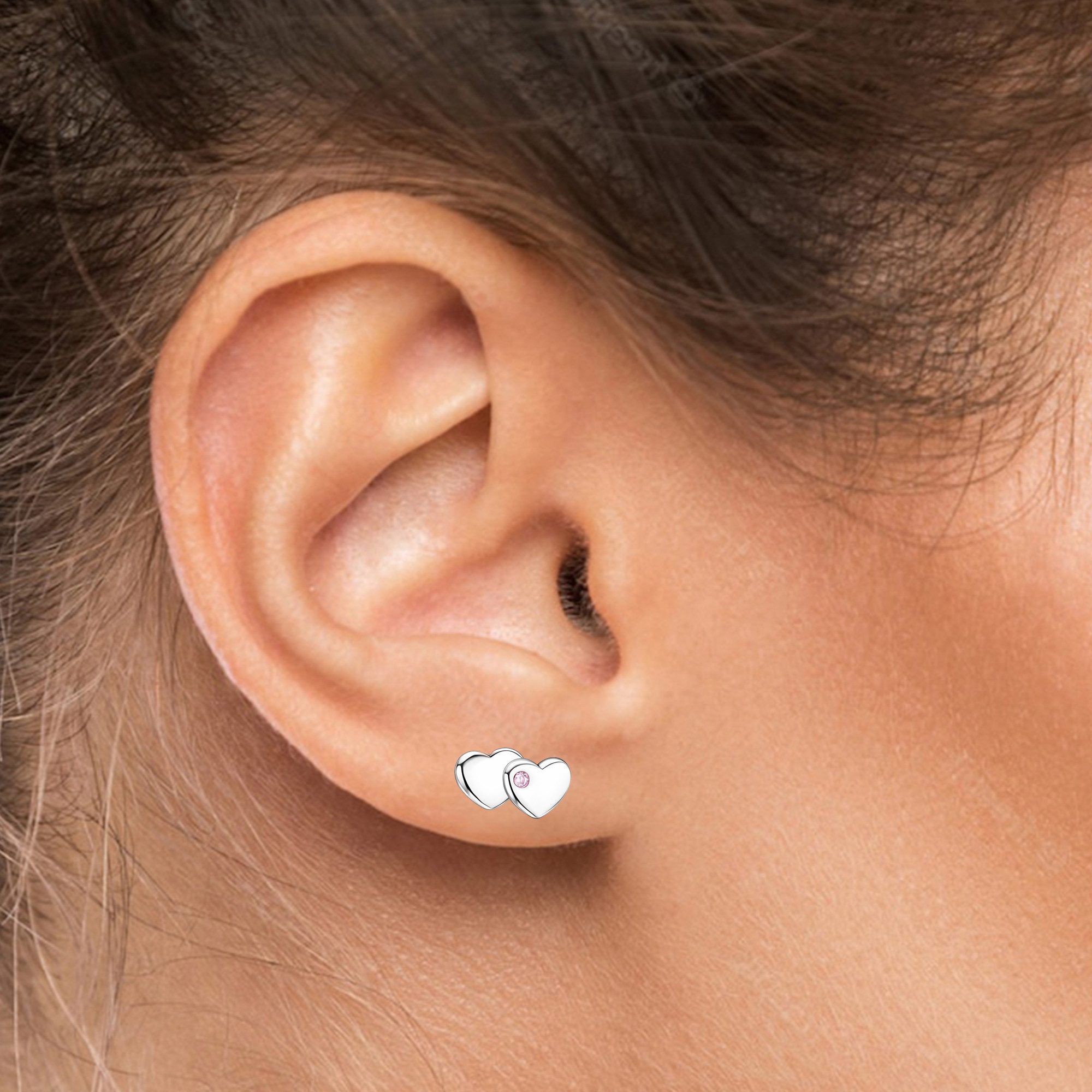 Limana Schmuckset Kinder Mädchen Schmuck 925 Silber Hez Ohrringe Engel Kette Ohrstecker (Kinderschmuck inkl. Dose Silberschmuck Geschenk für Geburtstag), Ostern – Bild 5 von 5
