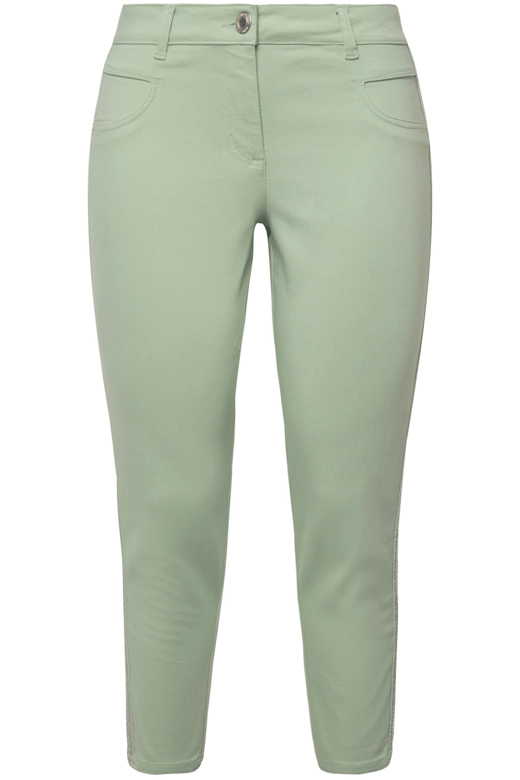 MIAMODA Funktionshose Twillhose Slim Fit Paillettenstreifen günstig online kaufen