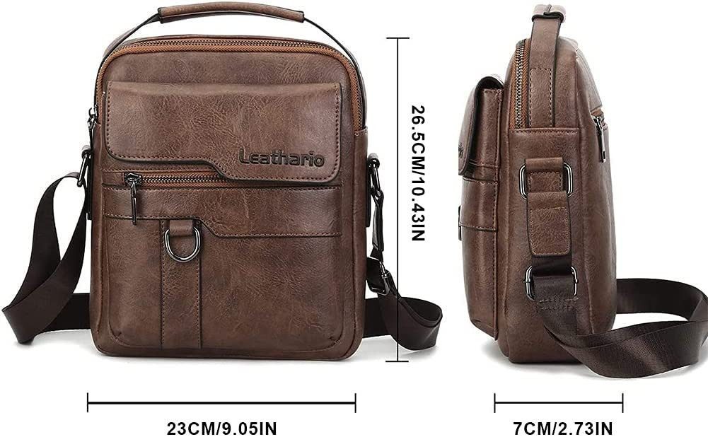 M-Diamant Small PU Leather Shoulder Bag with Handle Handbag, Adjustable Shoulder Strap & Sturdy Handle