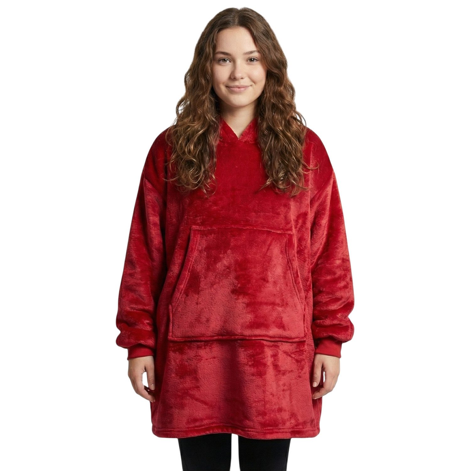 Wohndecke IamFlauschi Hoodie Decke mit Ärmeln, Kapuze und Kängurutasche, NY günstig online kaufen