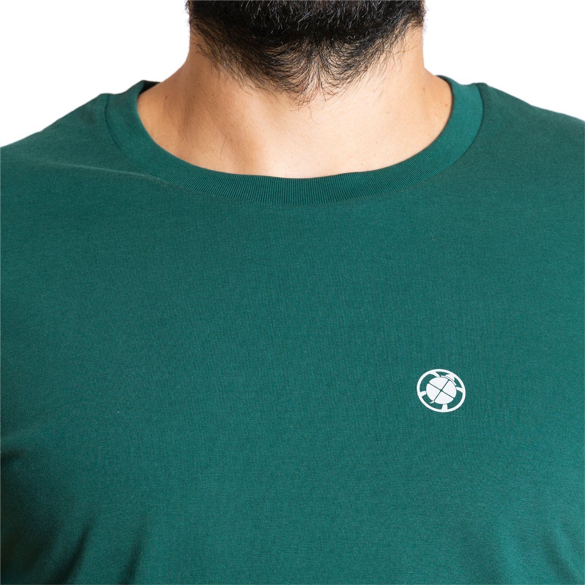 T-Shirt "Basic" T-Shirt dunkelgrün aus gehandelter PANASIAM fair Bio Herren Baumwolle