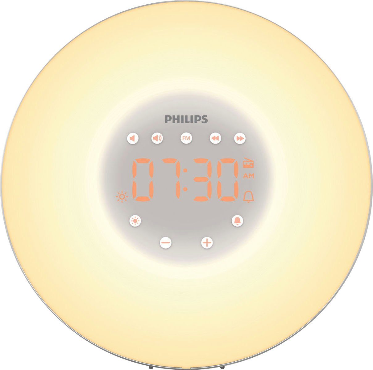 UKW-Radio und Light 10 Lichteinstellungen weiß Wecktönen, Wake-up 2 Philips mit HF3506 natürlichen Tageslichtwecker
