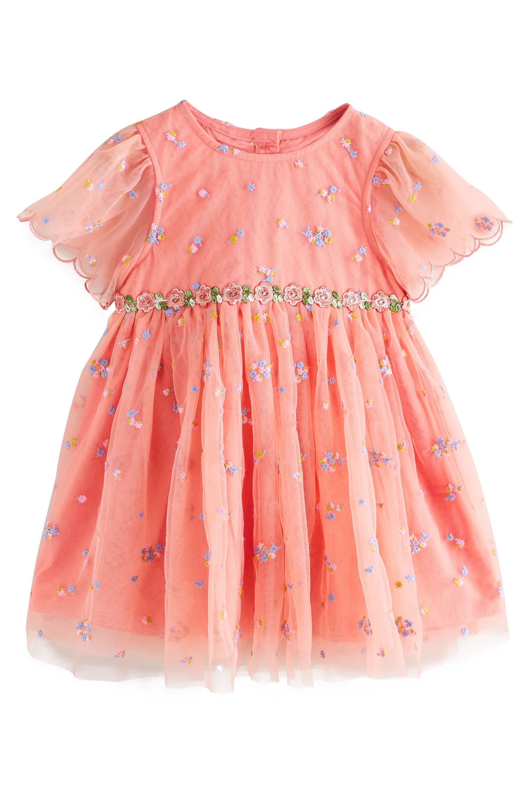 Next Partykleid Besticktes Kleid aus Netzstoff (1-tlg)