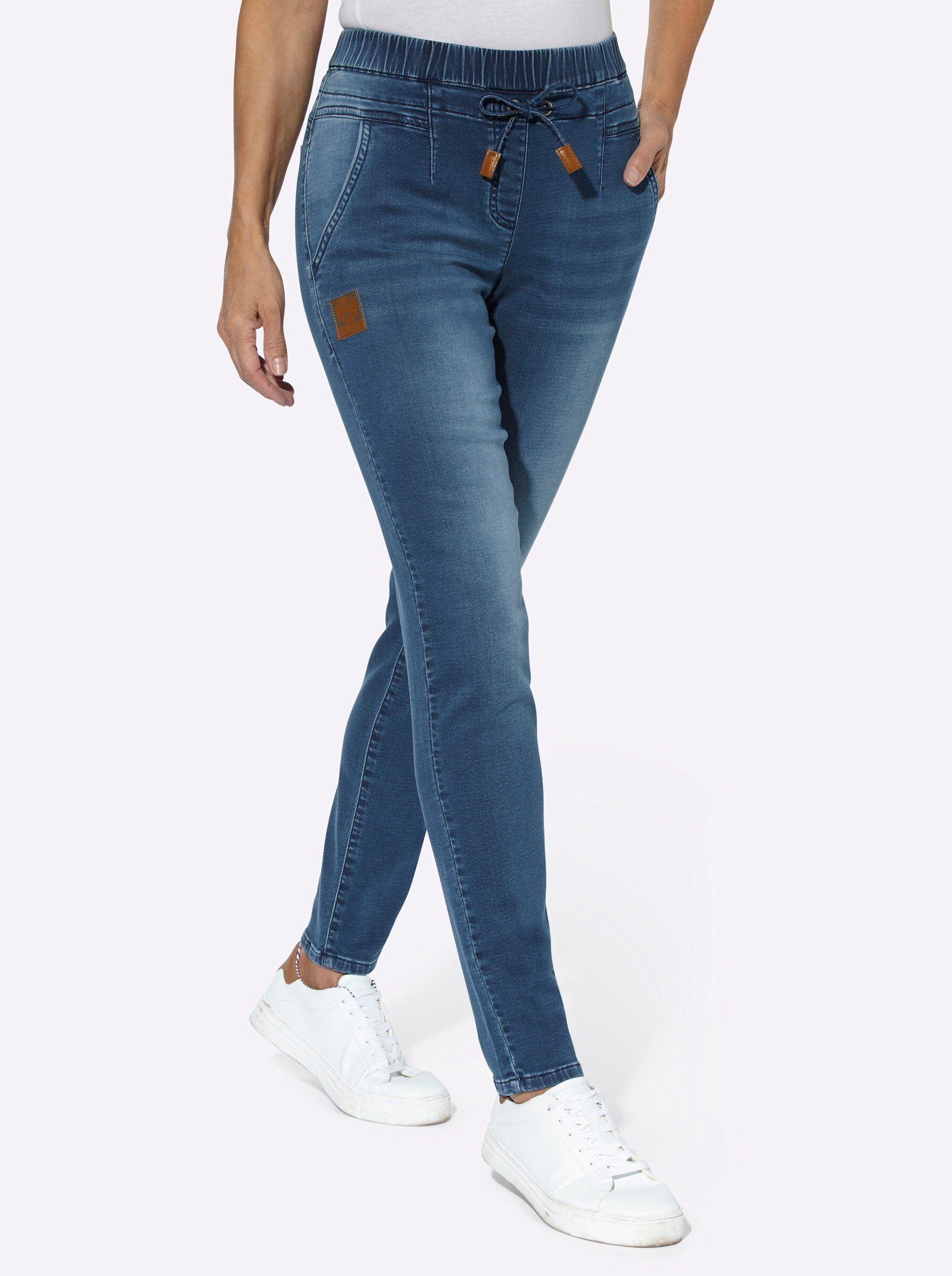 WITT WEIDEN Bequeme Jeans blue-stone-washed