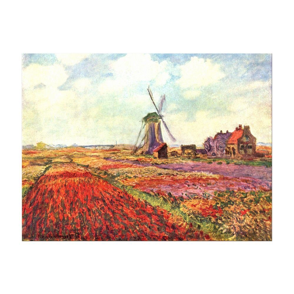 Bilderdepot24 Leinwandbild Alte Meister - Claude Monet - Tulpen von Holland, Landschaften