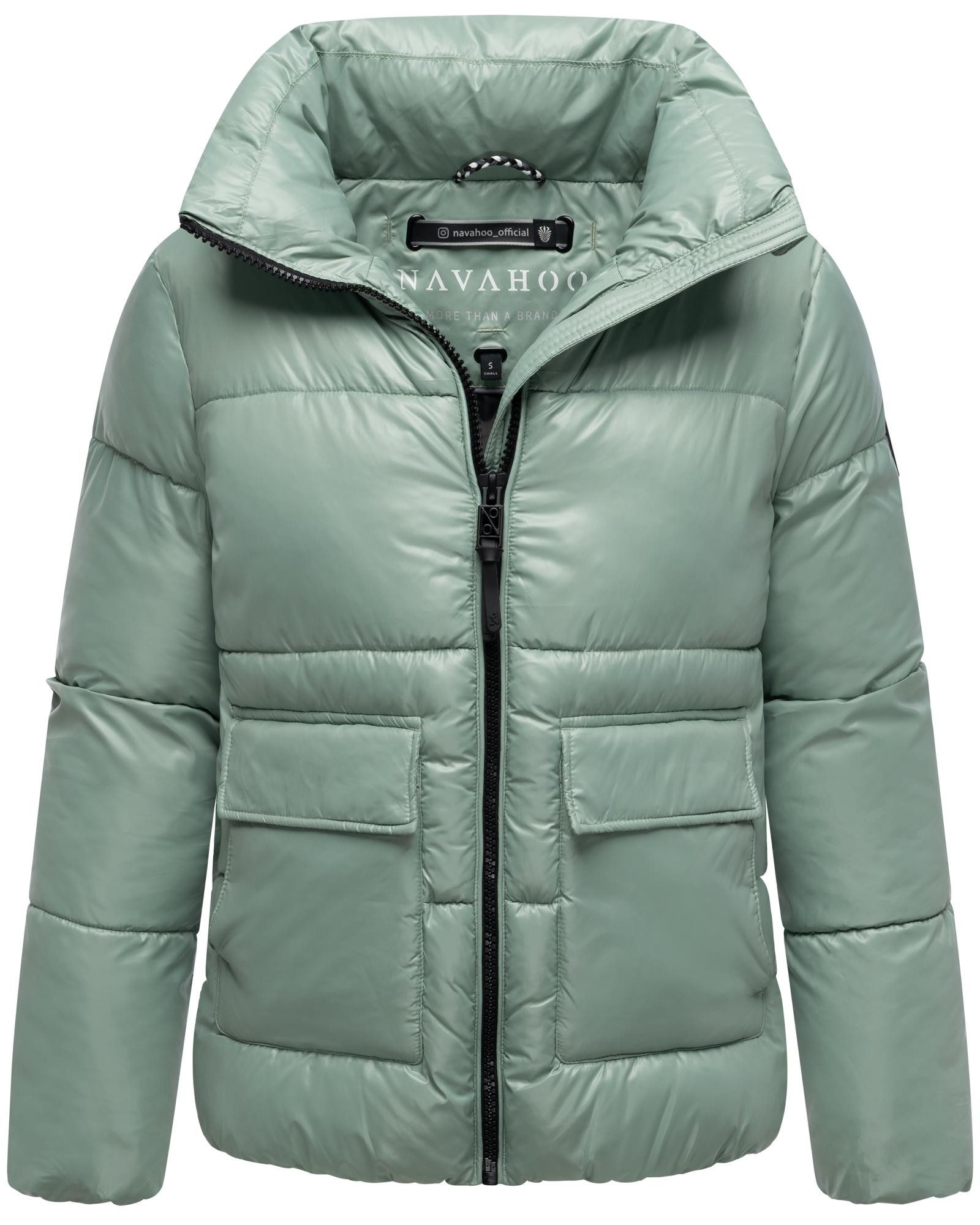 Navahoo Kurzjacke Eispracht 14 Kurze gesteppte Damen Winterjacke – Bild 4 von 5