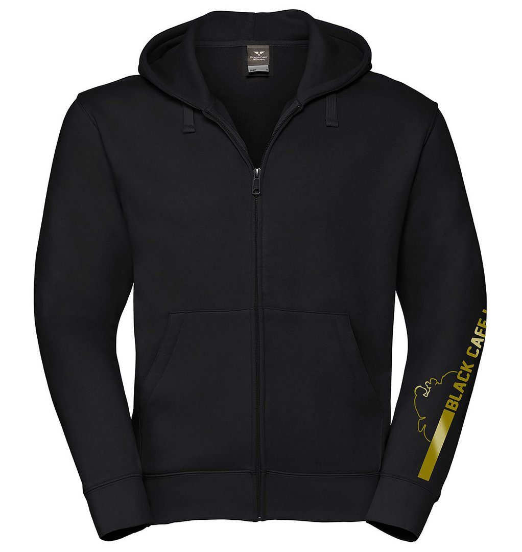 Black-Cafe London Sweatshirt Retro Stripe Zip Hoodie