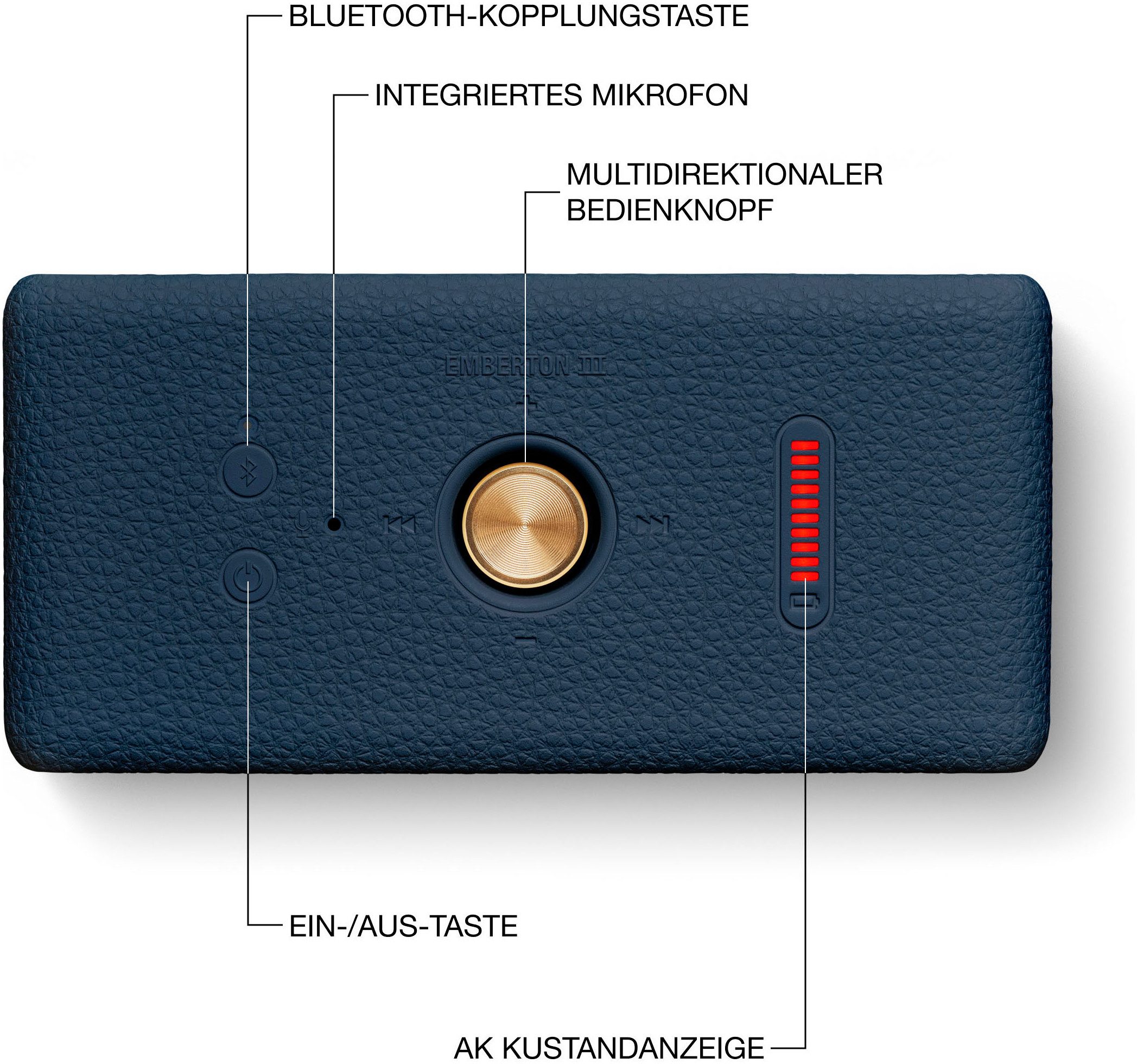 Marshall Emberton III Bluetooth-Lautsprecher Stereo (Bluetooth, 10 W)