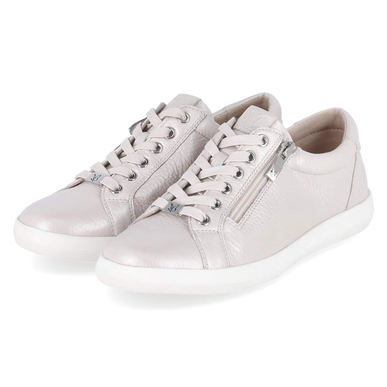 Caprice Caprice 9-23757-46-136 Damen Glattleder weiss Schnürschuh