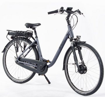 AMIGO Fahrräder E-Bike AMIGO E-City S2 504Wh 28 Zoll Damen 7 Gänge eBike E-Bike Mattgrau, MXUS GDF07