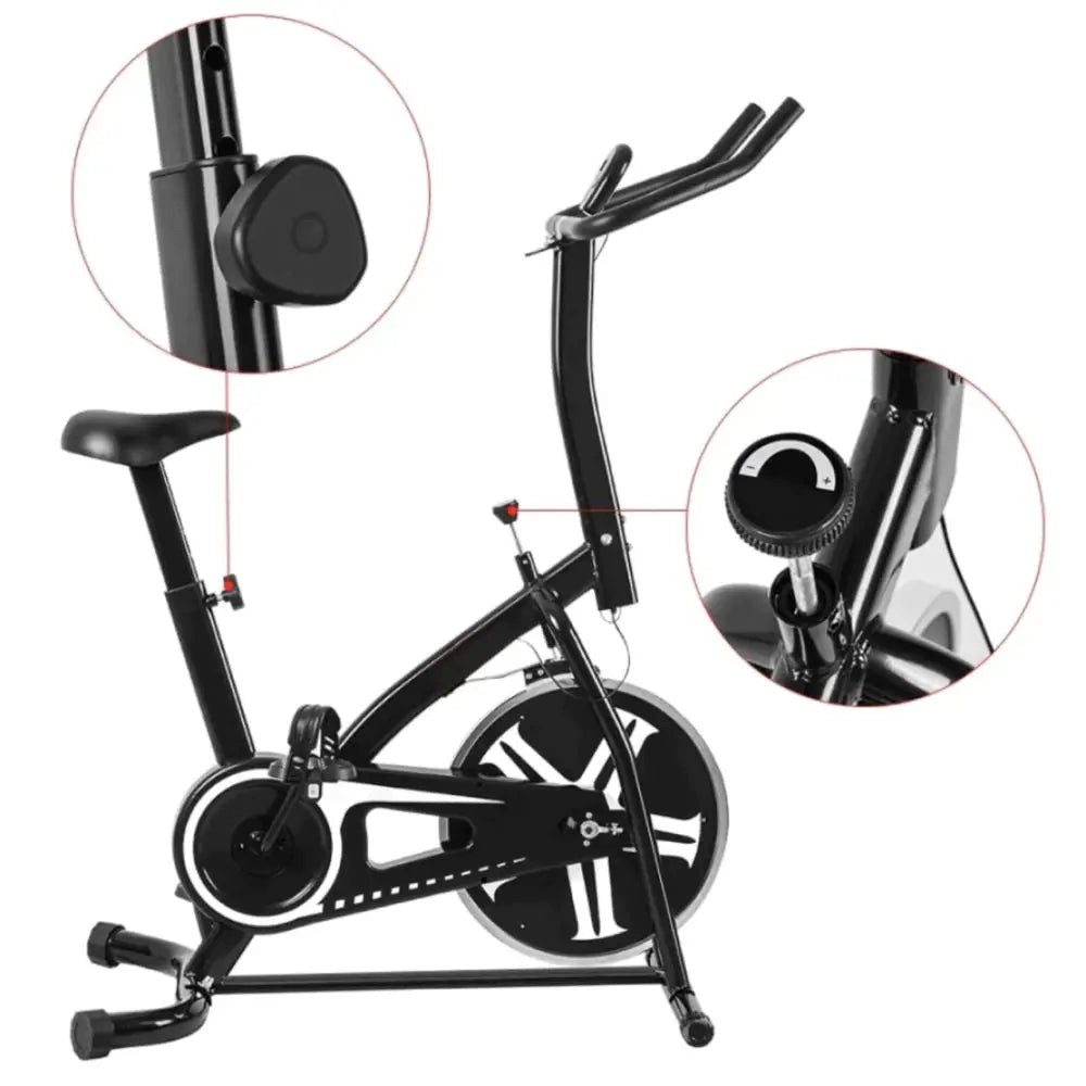 Sport-Knight® Heimtrainer Heimtrainer Fahrrad mit Display, Handyhalterung & verstellbarem Sitz, Ergonomisches Rennrad-Feeling