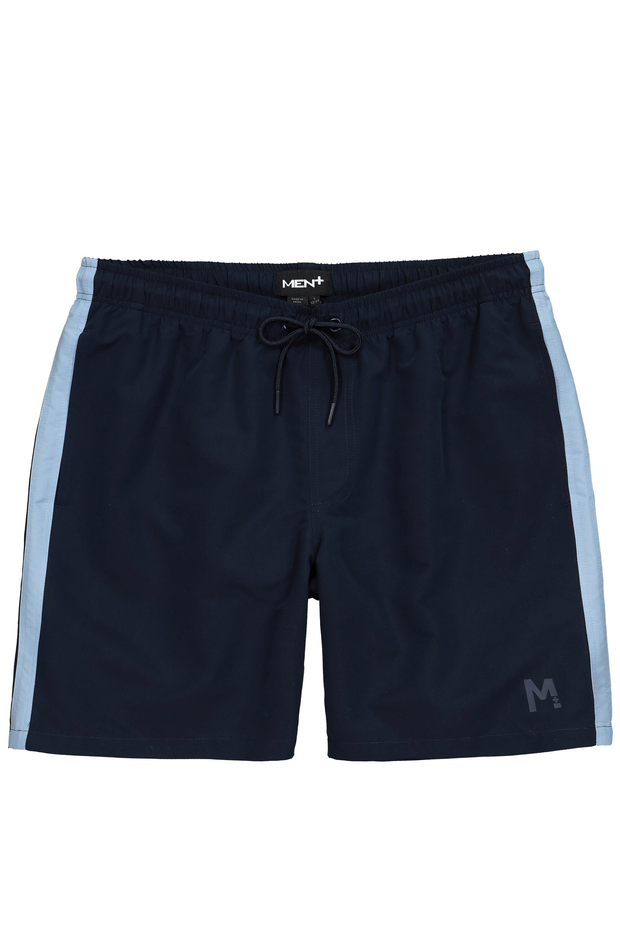 Men Plus Badehose Badeshorts Bauchfit Seitenstreifen Elastikbund günstig online kaufen