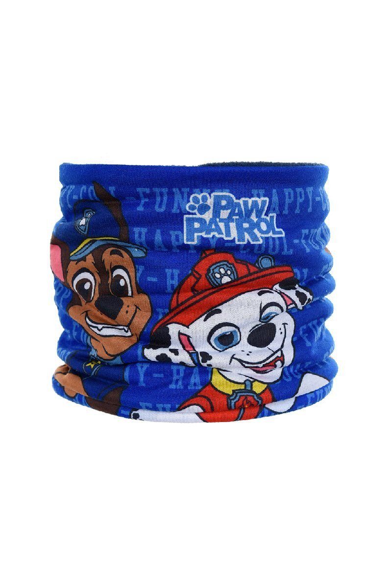 PAW PATROL Loop Kinder Jungen Schal Schlauchschal Fleece Chase Marshall Blau