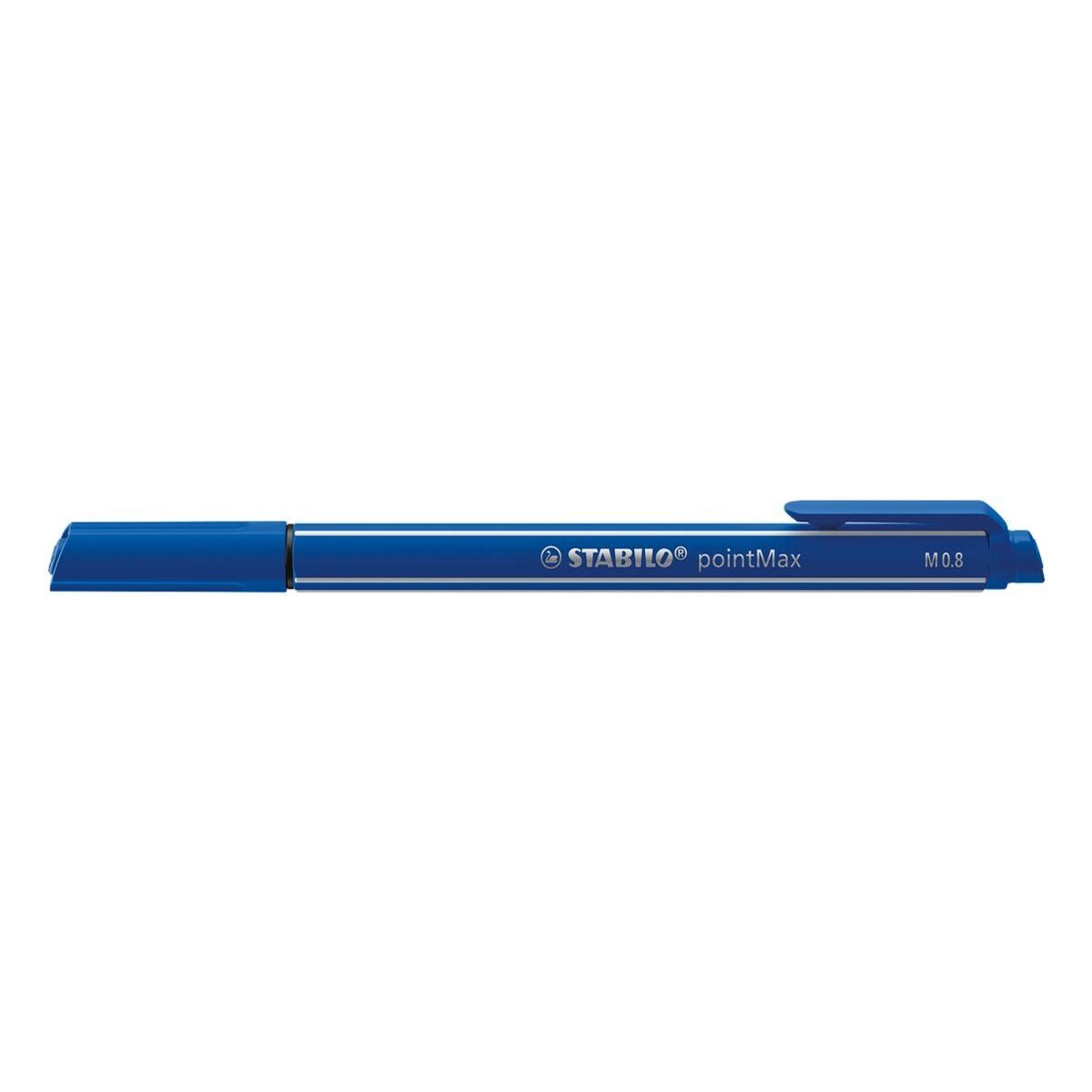 STABILO Vielschreiber pointMax, ultramarinblau (1-tlg), Filzstift für