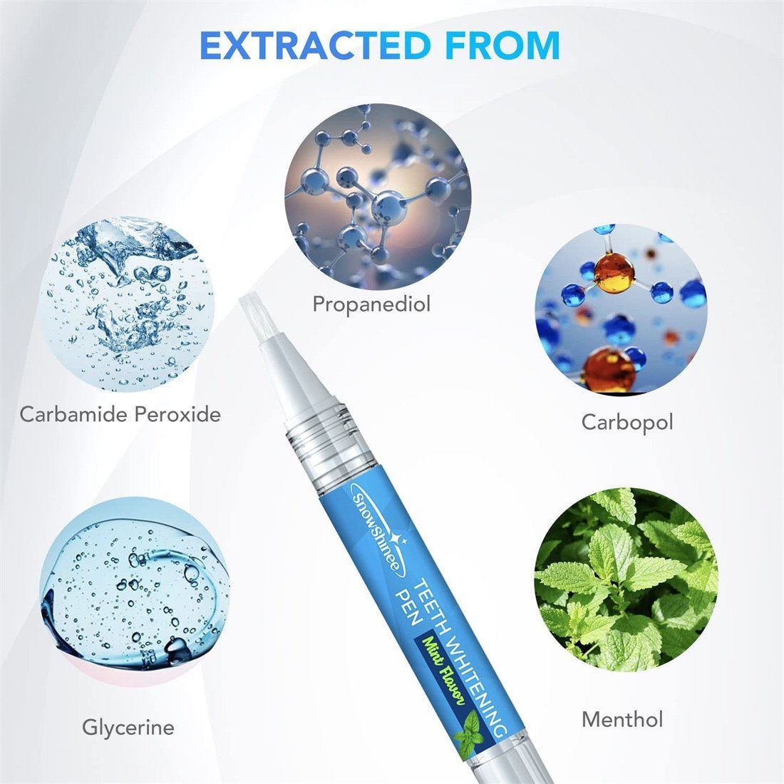 XDeer Zahnbleaching-Kit 2xZahnweiß Stift,Teeth Whitening Pen,20+Zahnaufhellung Anwendungen, Zahnbleaching,Schnelles Zähne Aufhellen,Sanftes Zähne Bleichen