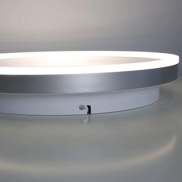 ZMH Deckenleuchte LED Wohnzimmerlampe dimmbar in Ring-Design mit Fernbedienung, LED fest integriert, Tageslichtweiß