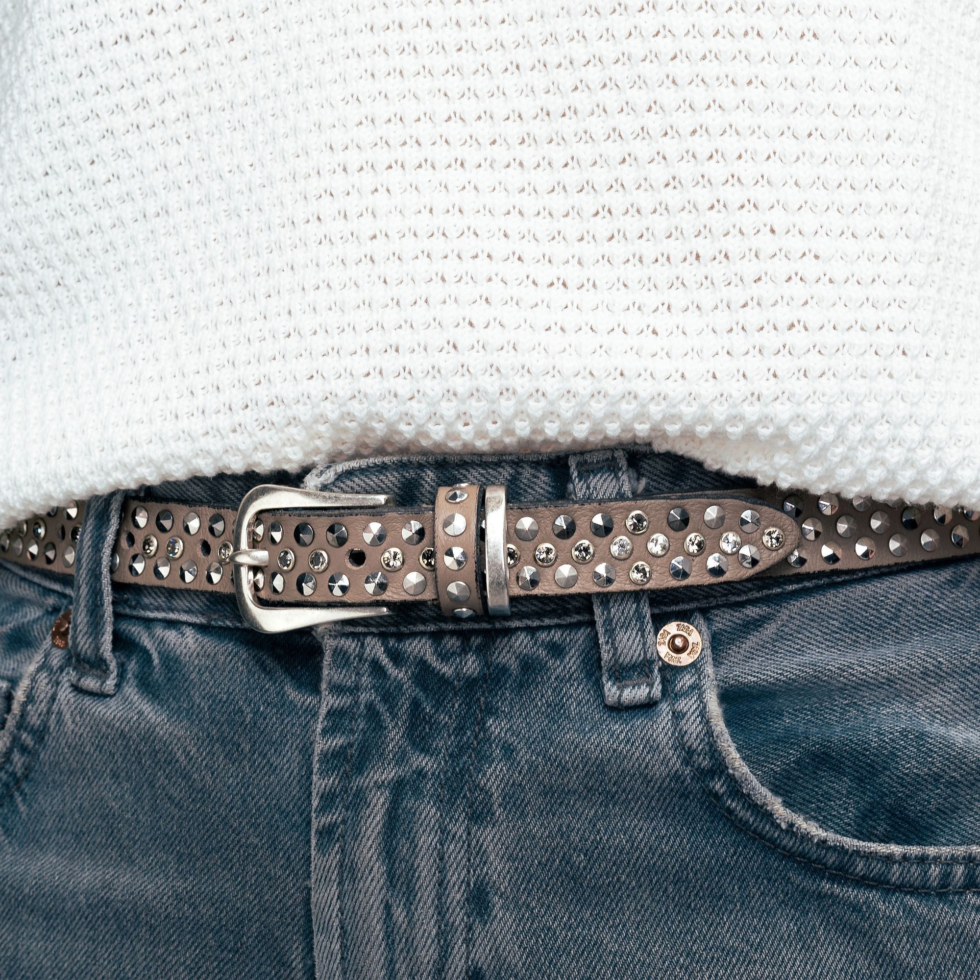 b.belt Ledergürtel Dornschließe