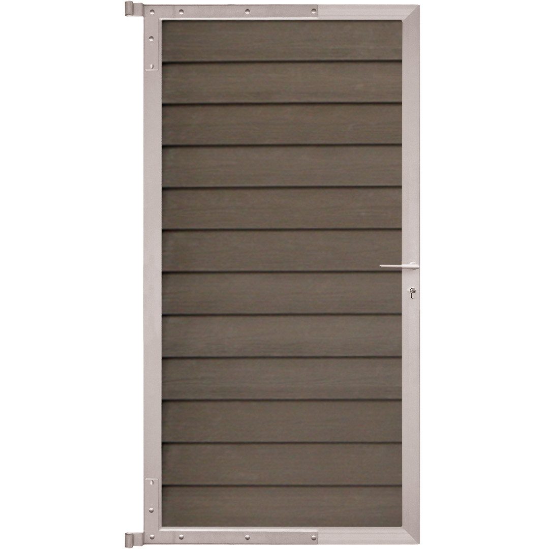 GartenLand Zauneinzeltür Tor für Steckzaun Schwedenprofil ca. 90x175 cm, (Set, Ohne Pfosten, ca. 90x175 cm)