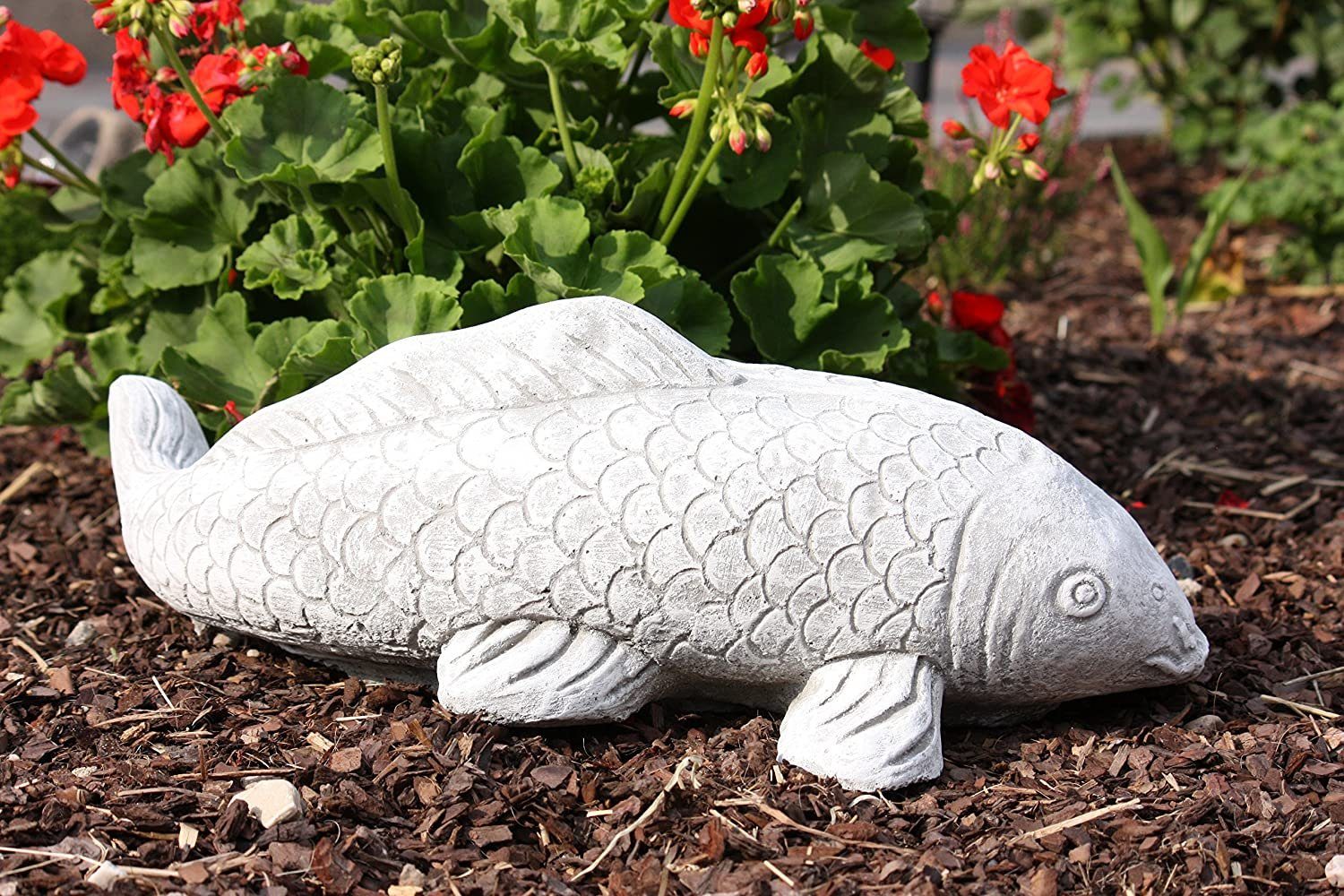 KOI and Style Steinfigur Gartenfigur Stone