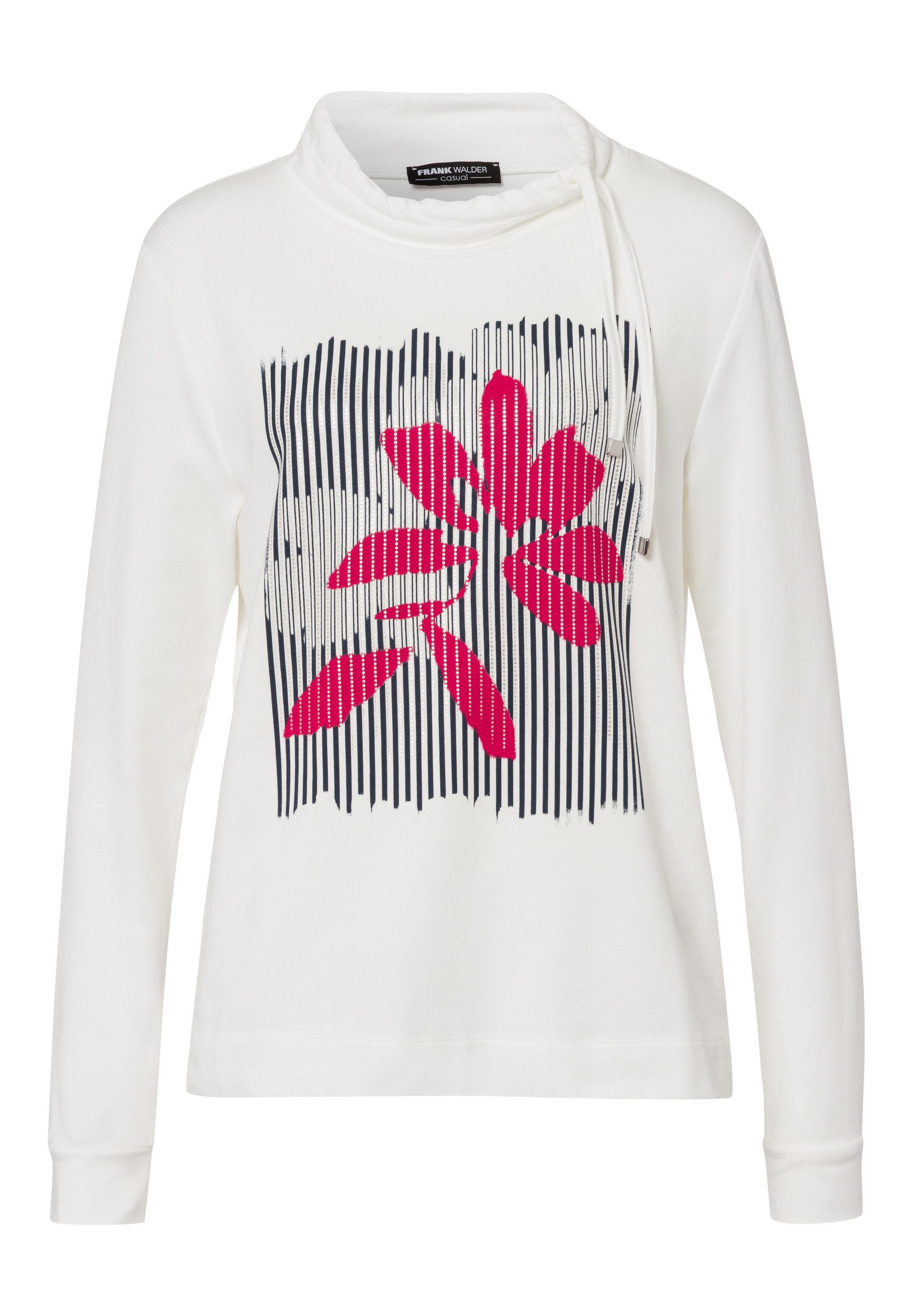 FRANK WALDER Langarmshirt mit Placement-Print