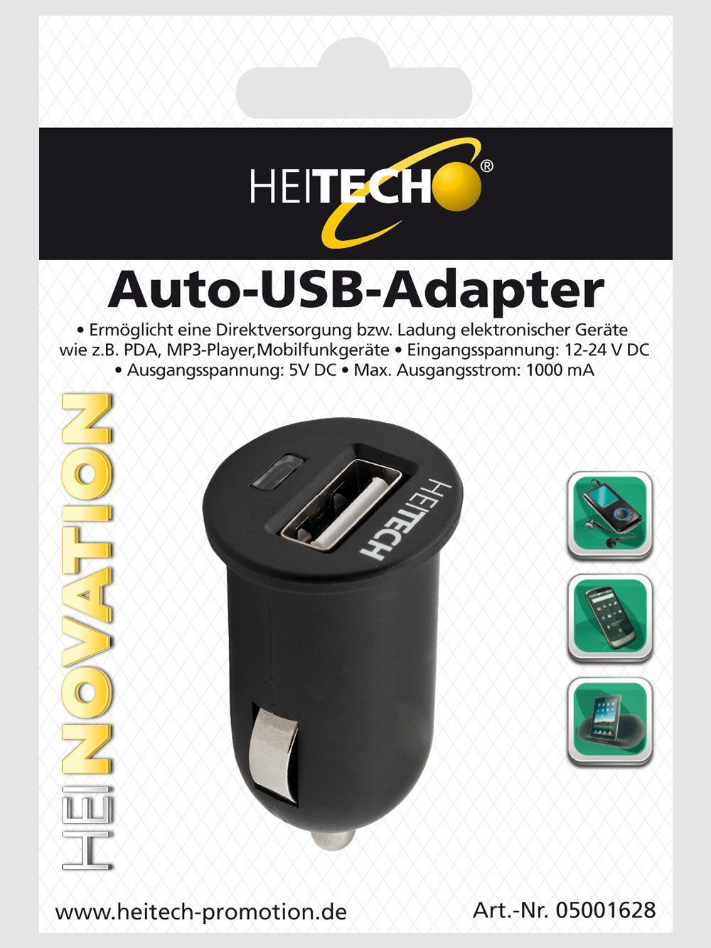 ermöglicht KFZ-Adapter 1453 Direktversorgung/Ladung COFI KFZ-Auto-USB-Adapter