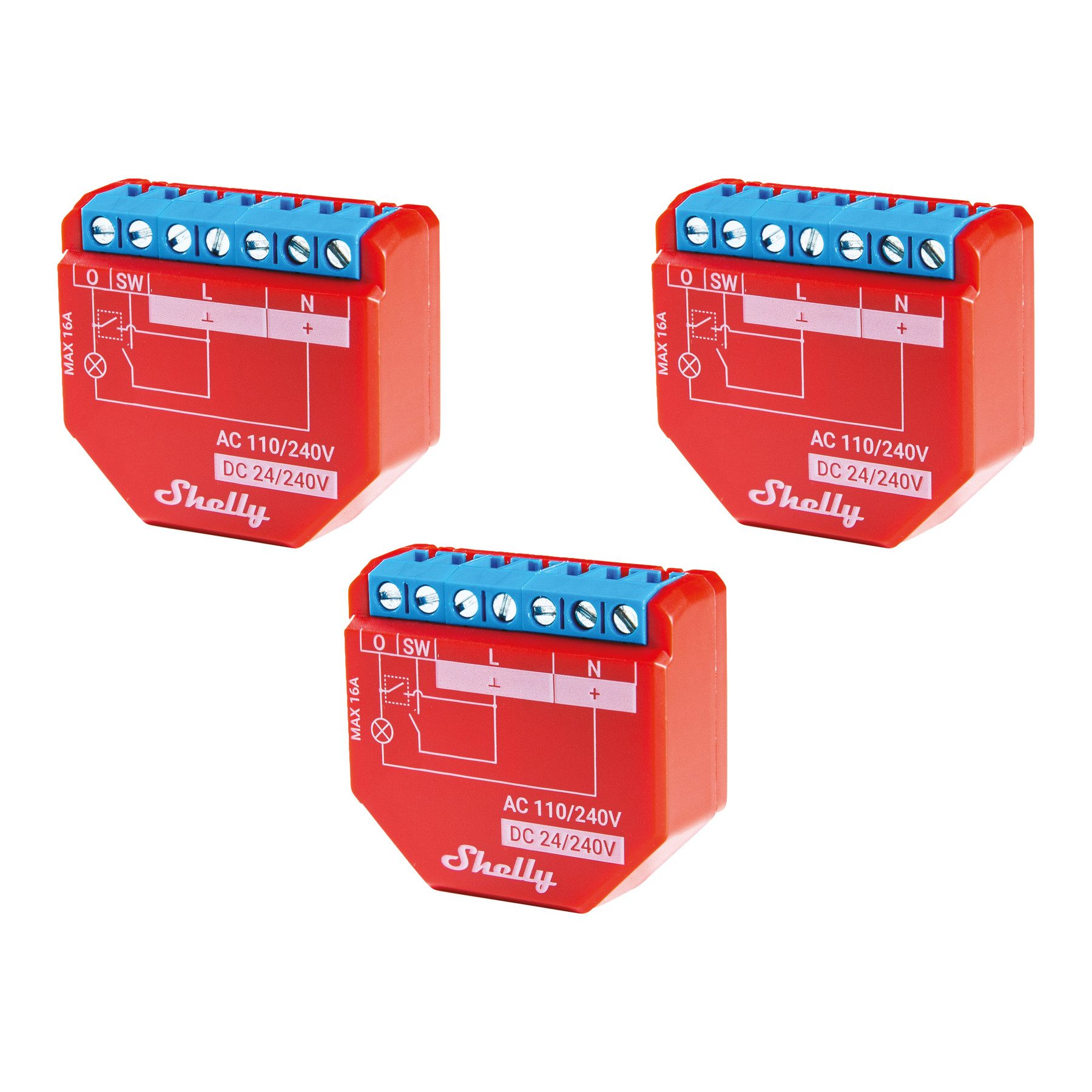 SHELLY WLAN-Schaltaktor Plus 1PM, 16 A, Bluetooth Smart-Home-Zubehör