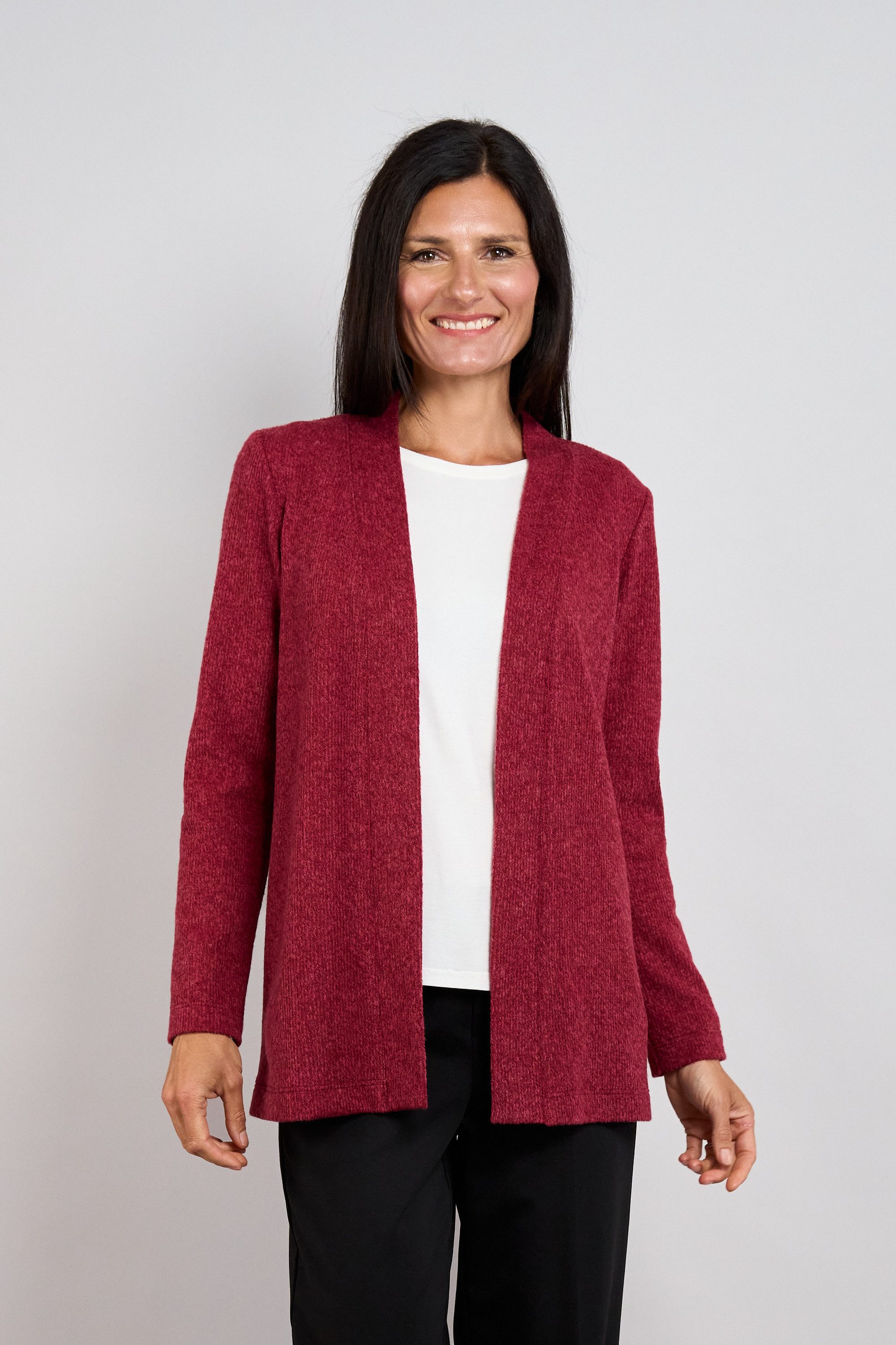 Seidel Moden Longstrickjacke ohne Verschluss / MADE IN GERMANY