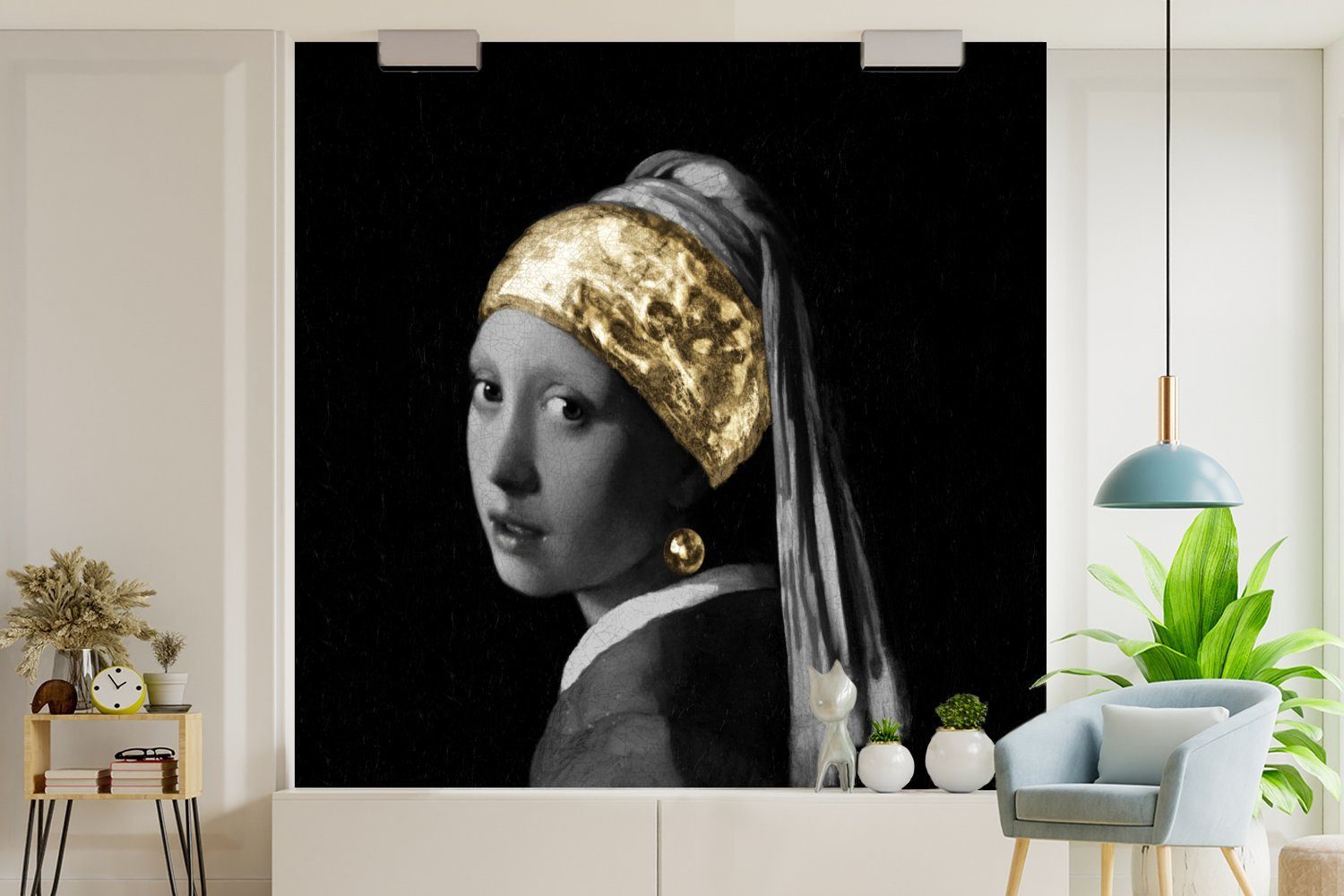 Vermeer Kunst, Schlafzimmer, St), Matt, Wohnzimmer Fototapete für Tapete - MuchoWow bedruckt, Perlenohrring (5 Wandtapete mit oder Mädchen Vinyl -