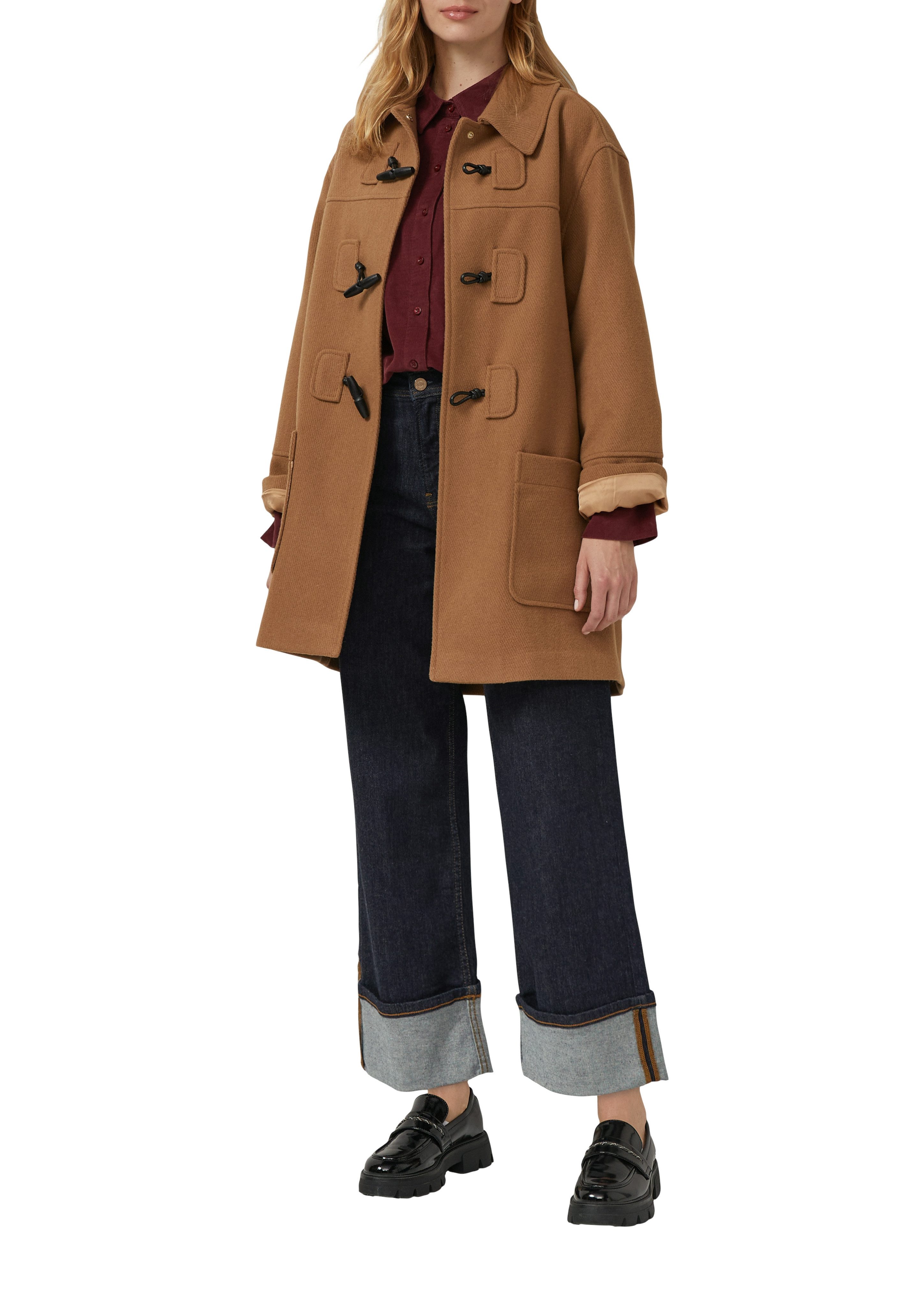 s.Oliver Hemdbluse aus Feincord, Relaxed Fit günstig online kaufen