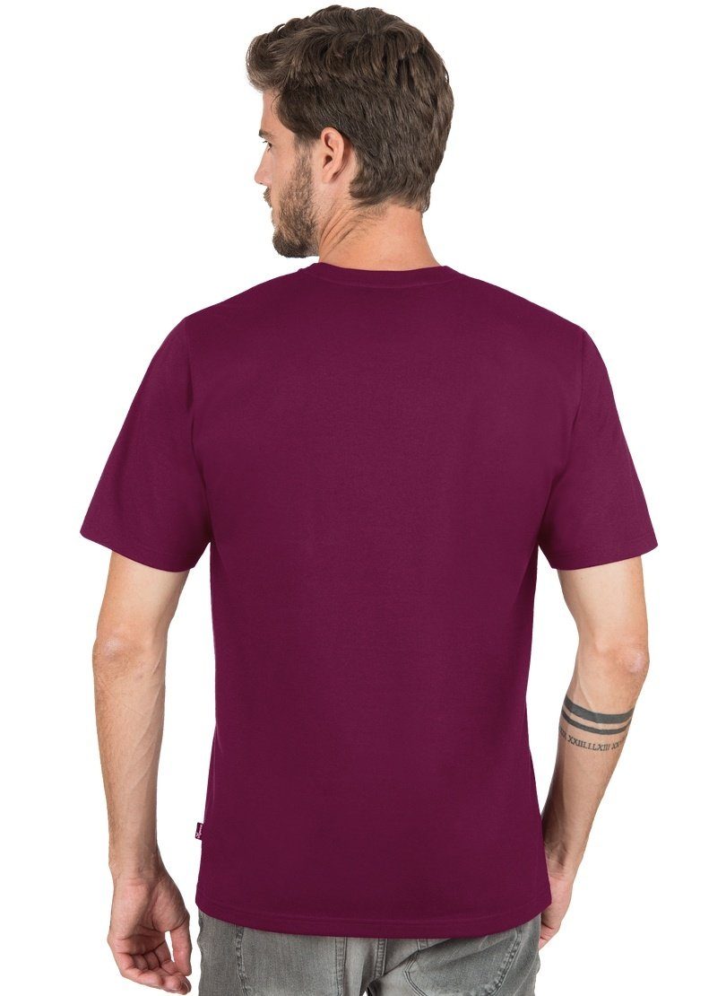 Baumwolle sangria TRIGEMA Trigema DELUXE T-Shirt T-Shirt
