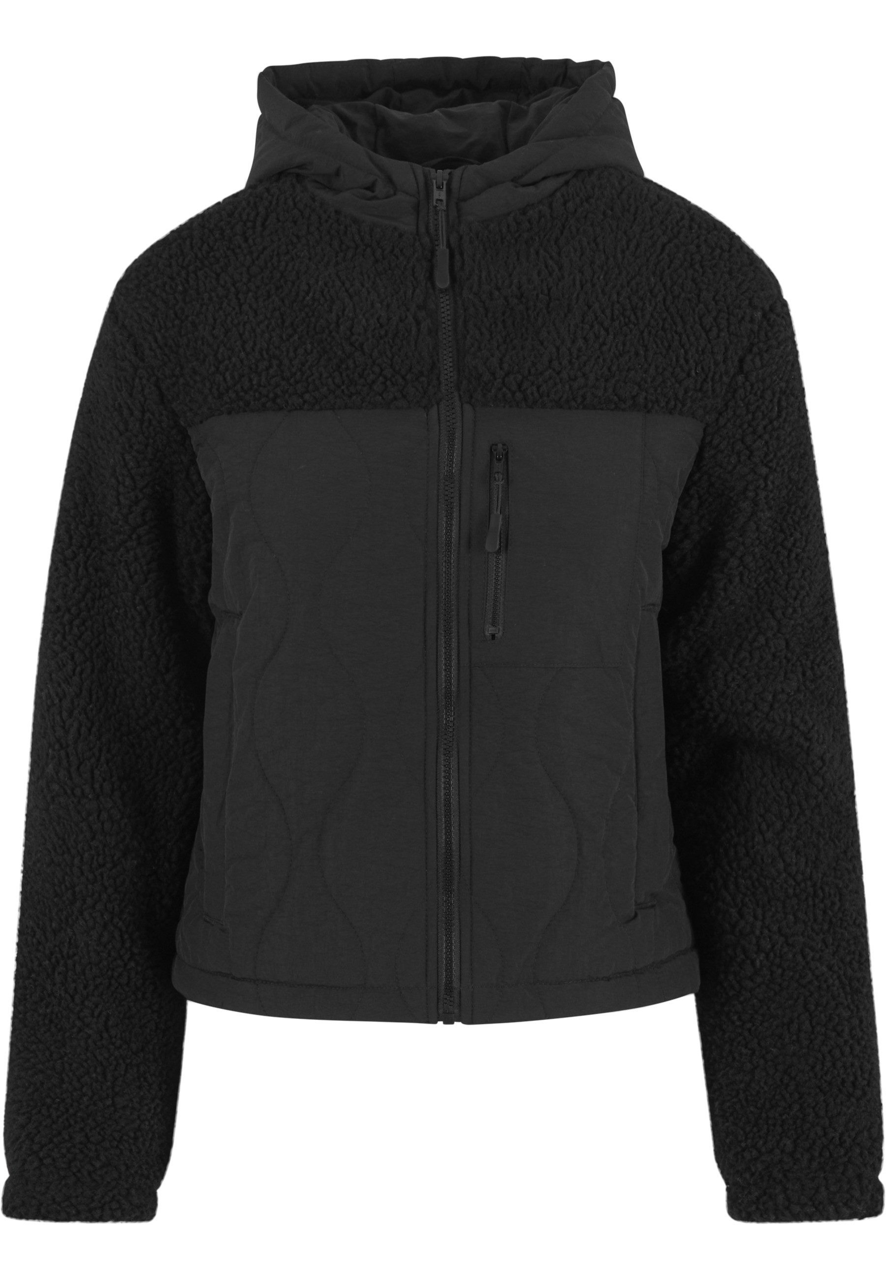 URBAN CLASSICS Allwetterjacke Urban Classics Ladies Sherpa Crinkle Nylon Mix Jacket (1-St)