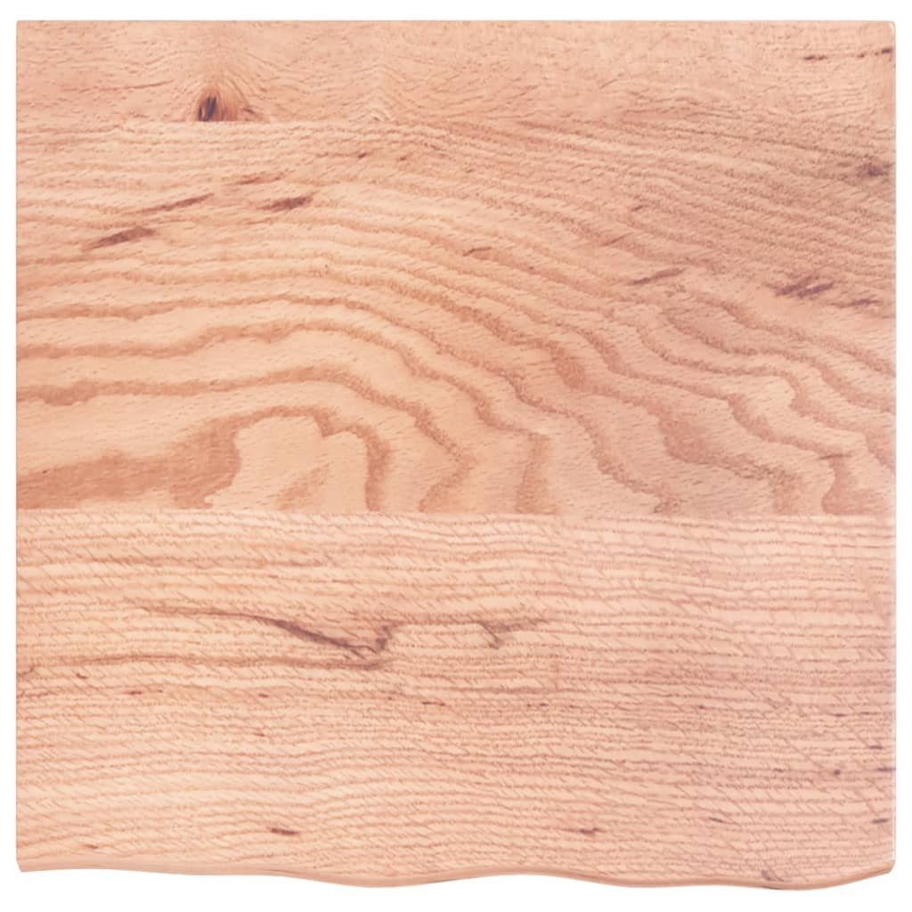 Tischplatte Massivholz cm furnicato Hellbraun Eiche 60x60x2 Behandelt