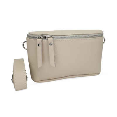 Bella Blossom Handtasche Damen Crossbody-Bag aus 100% Echtleder mit verstellbaren Schultergurt, Extra Innenfach