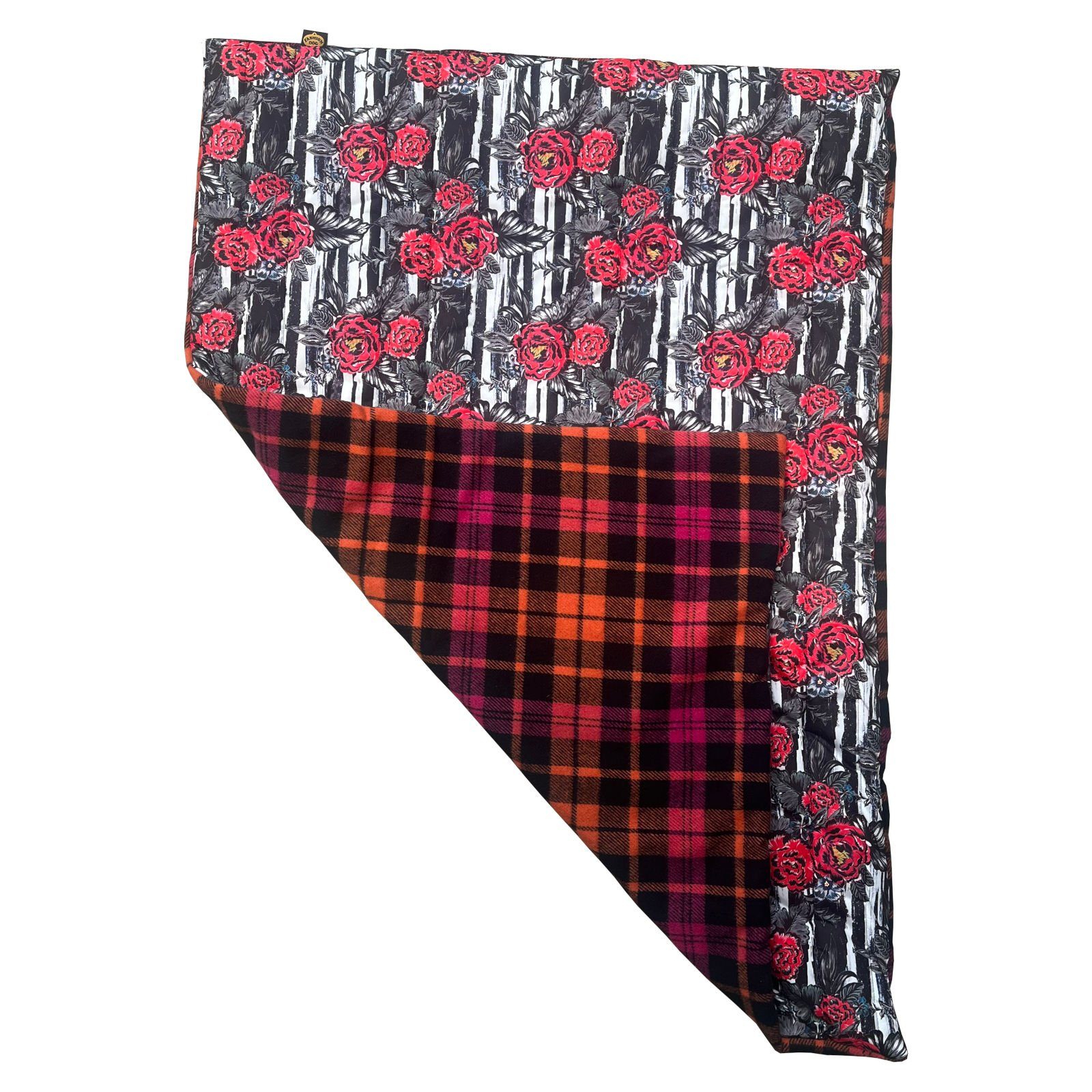 Fashion Dog Tierdecke Double-Face Hundedecke, 100 x 70 cm, Roses