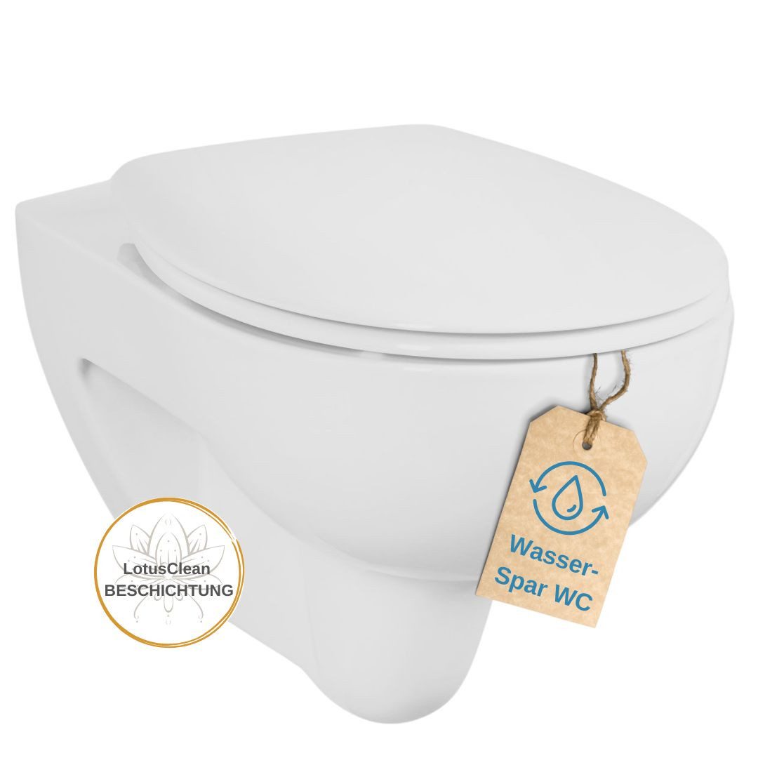 GEBERIT Tiefspül-WC Geberit Renova Tiefspül-WC spülrandlos inkl. Sitz, Wand günstig online kaufen