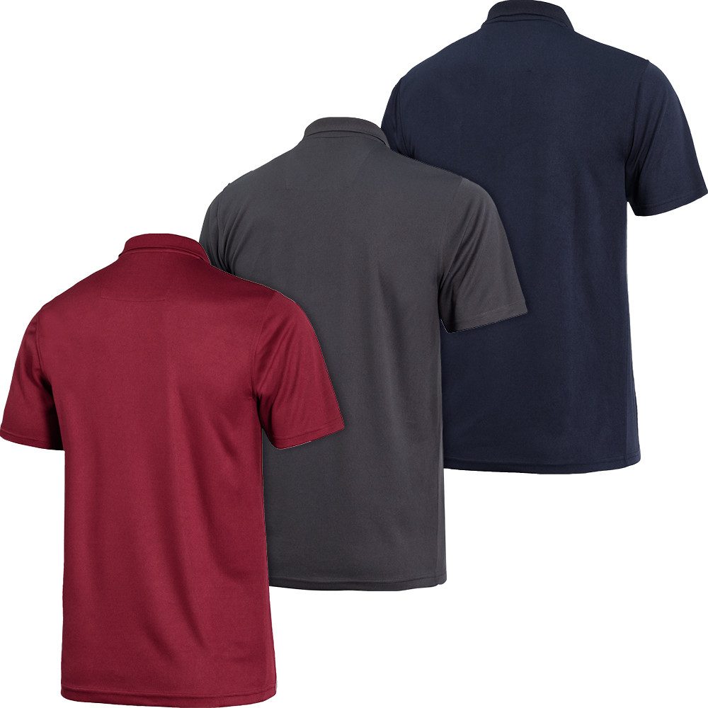 Regatta Funktionsshirt (3er-Pack) klassischer Look im funktionellen Gewebe