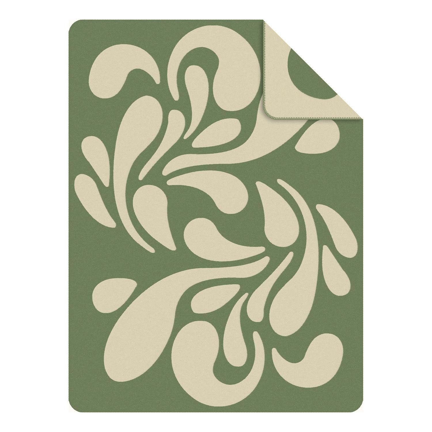 Wohndecke CORI, 150 x 200 cm, Grün, Beige, s.Oliver, Mischgewebe günstig online kaufen