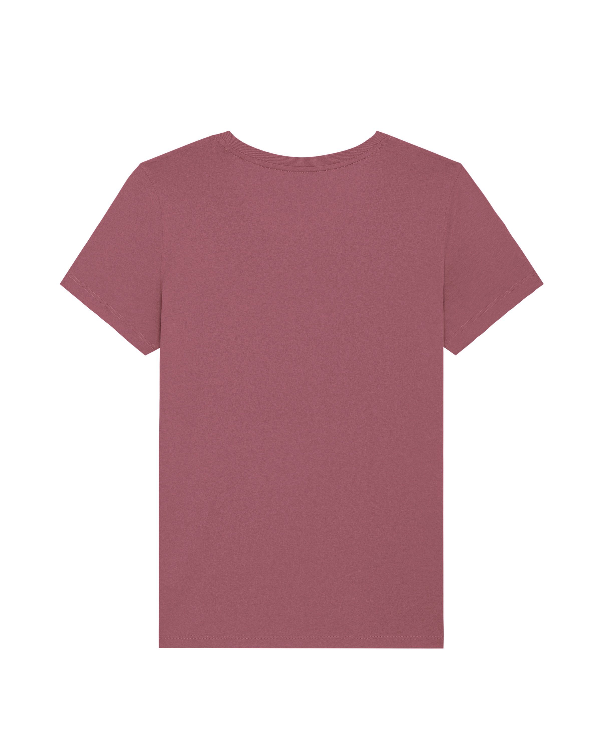 01 Print-Shirt Apparel Hibiscus wat? Wasserfarbe (1-tlg) in Blume Rose