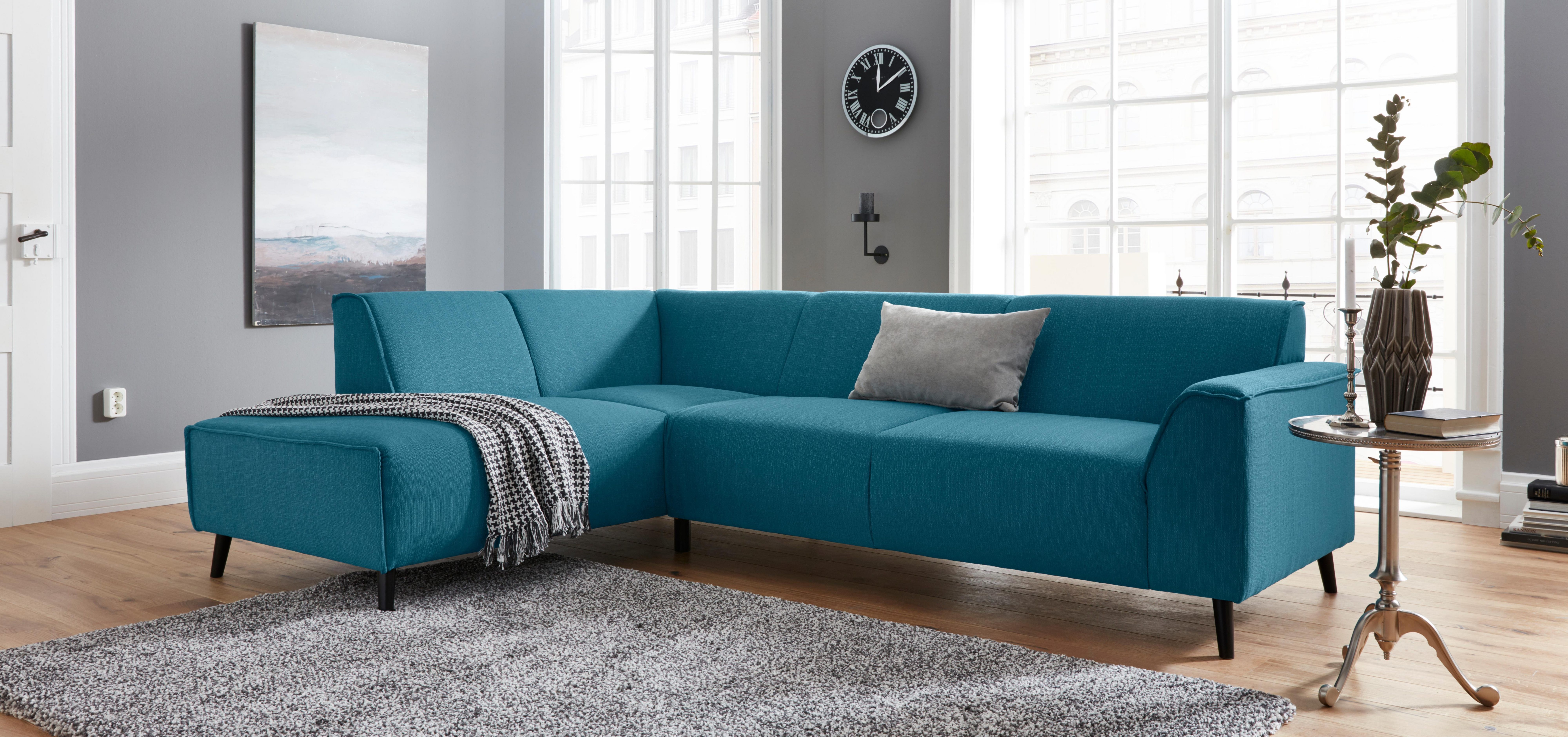 DOMO collection Ecksofa "Amora, inklusive komfortablem Federkern für mehr S günstig online kaufen