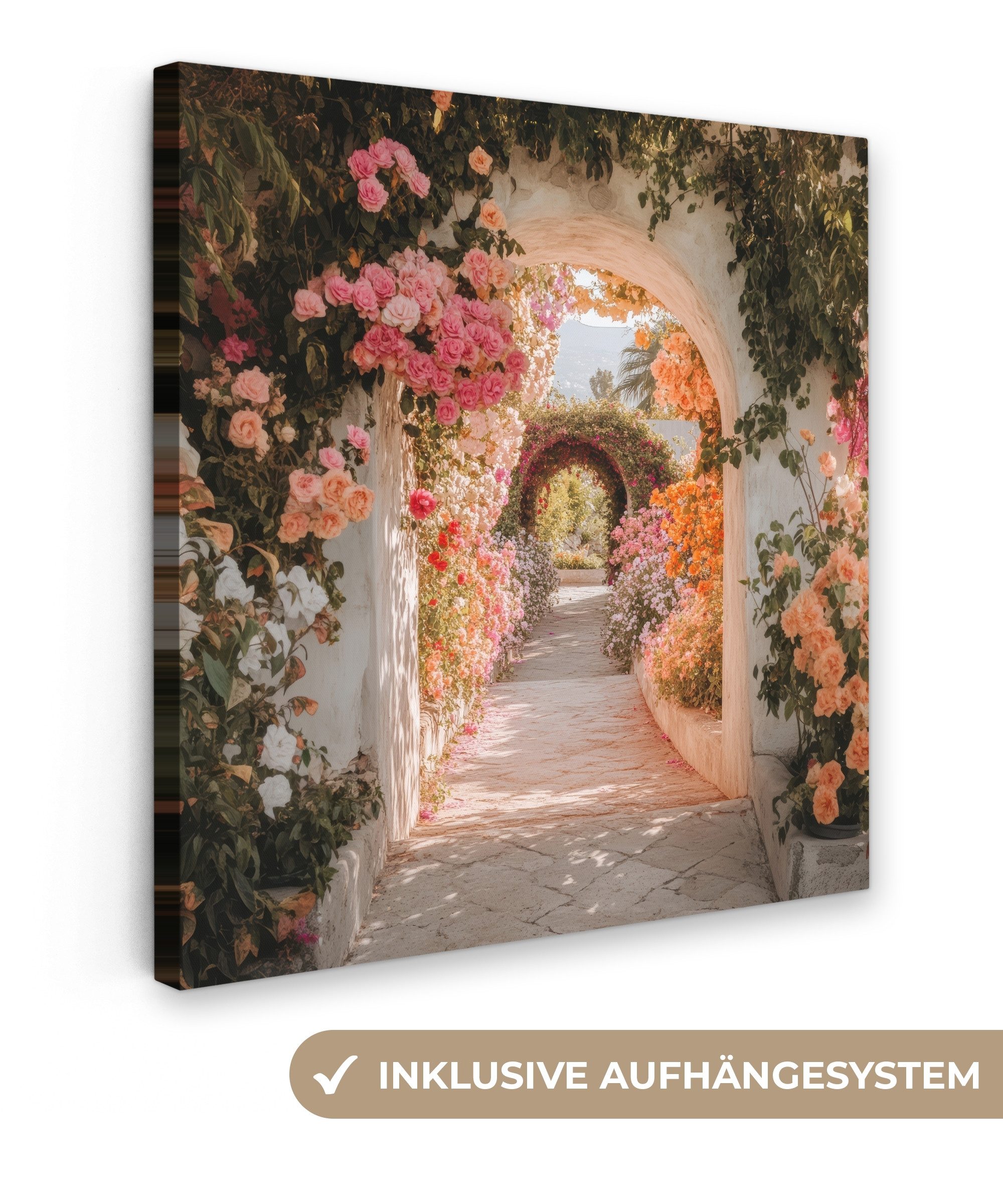 OneMillionCanvasses® Leinwandbild Fensterblick - Fenster - günstig online kaufen