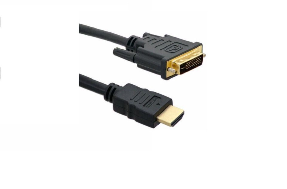 Maclean TV Systems HDMI Kabel auf DVI-D Kabel FULL HD HDMI-Kabel, (5 cm)