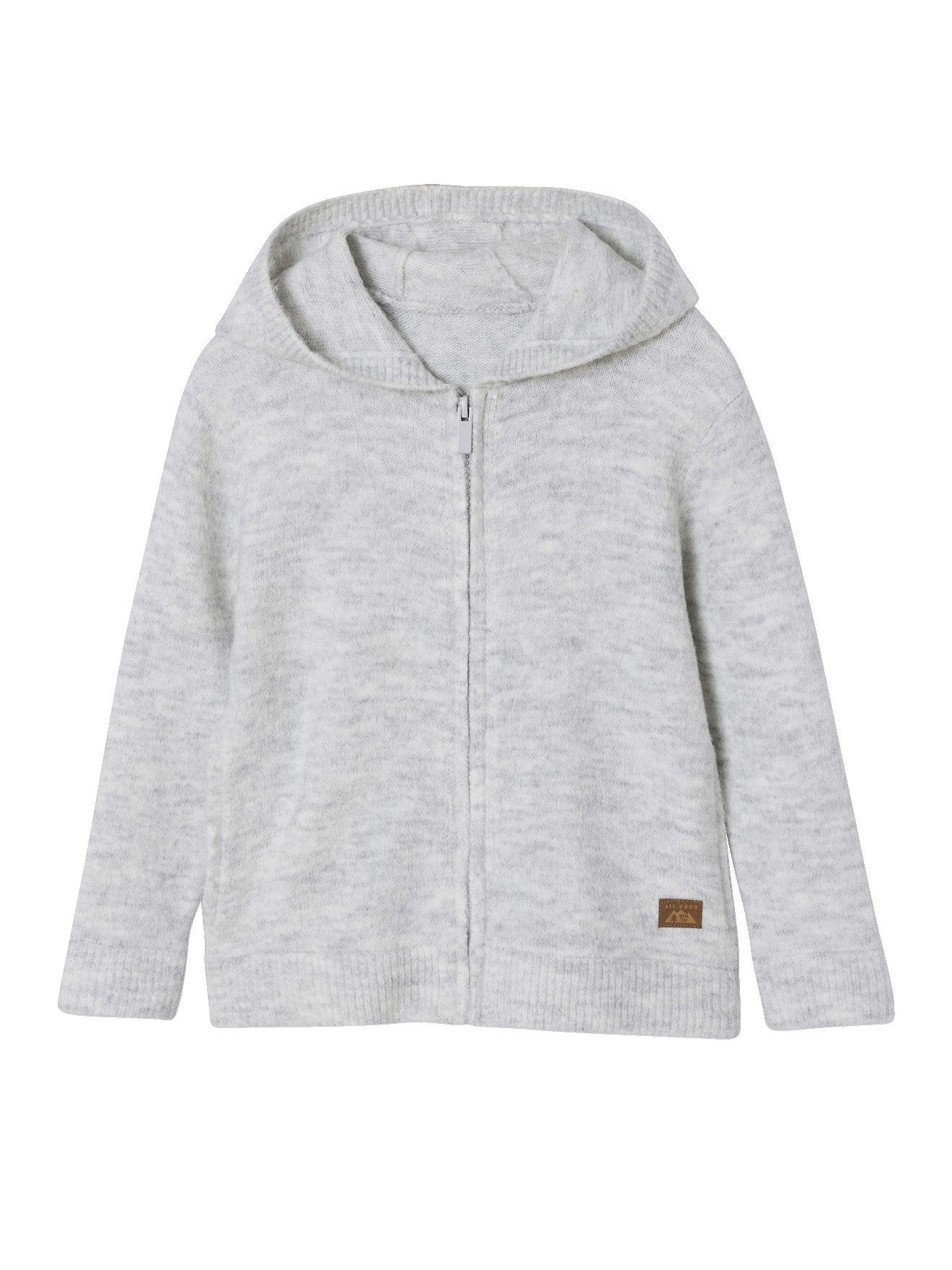 vertbaudet Strickjacke Jungen Strickjacke mit Kapuze