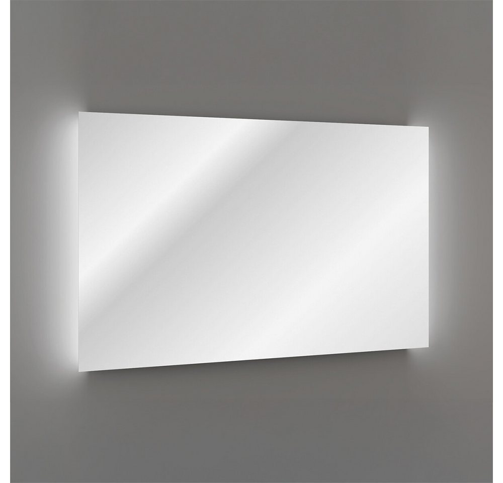 Thumbnail - Lomadox Badspiegel MIRROR-56, mit LED-Beleuchtung, rahmenlos, 80x80cm