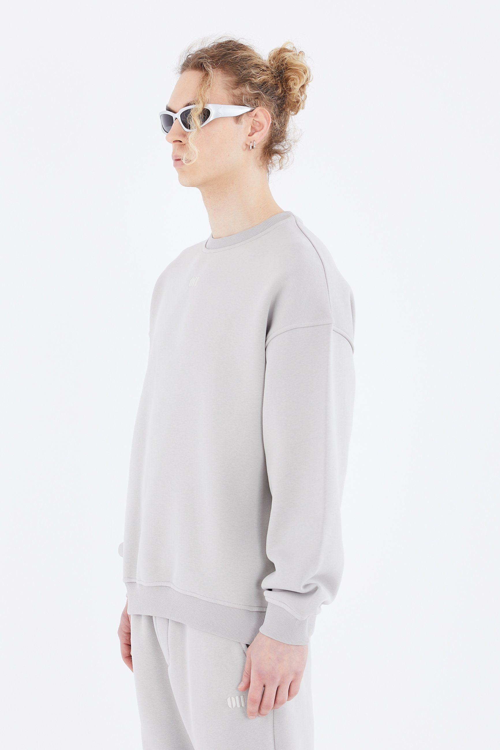 COFI Casuals Sweatshirt Basic Sweatshirt Oversize Fit Pullover Unisex