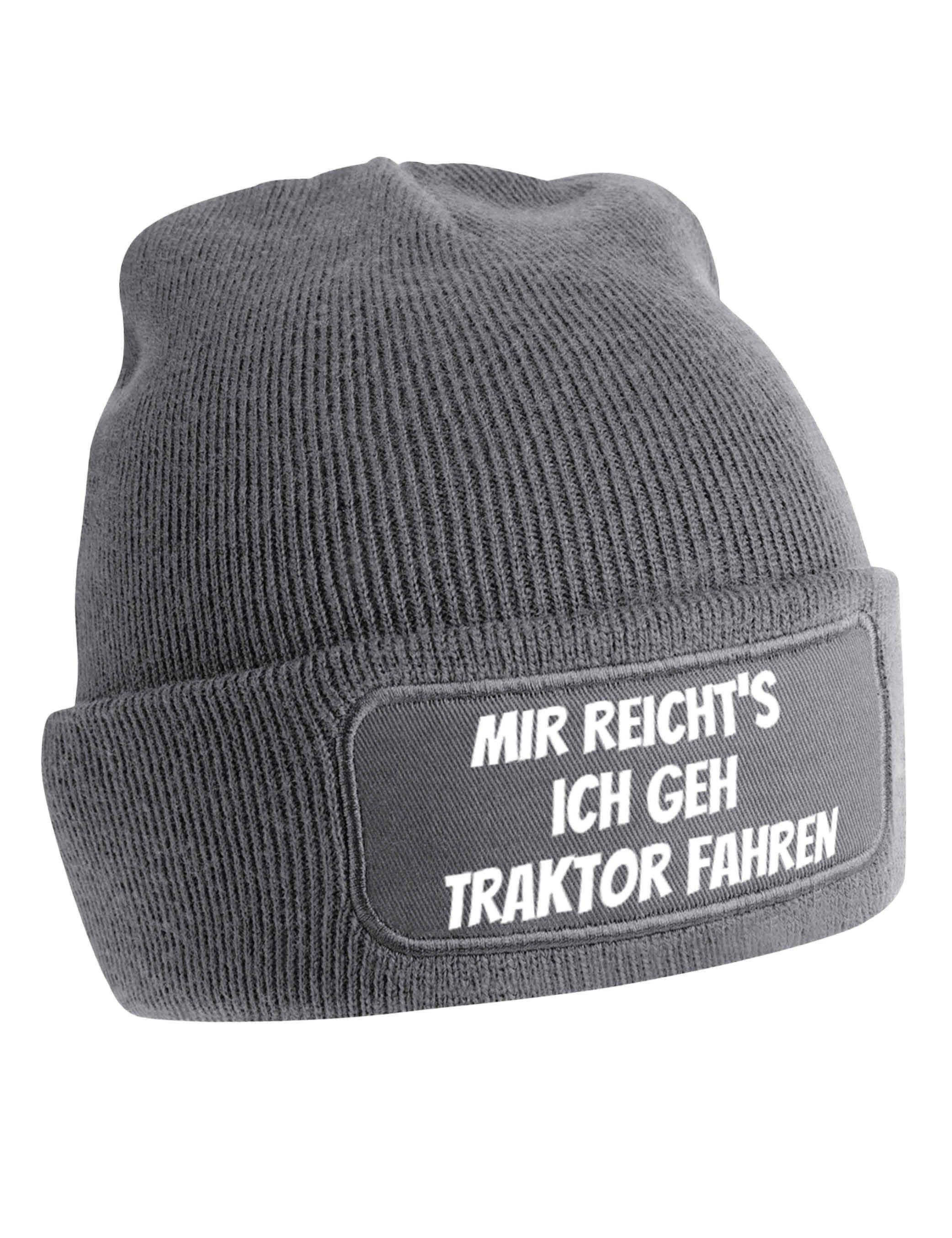Youth Designz Beanie Herren & Damen unisex Mütze Beanie "Traktor Fahren" Print Statement mit lustigen und stylischen Aufdruck Geschenk für Männer und Frauen
