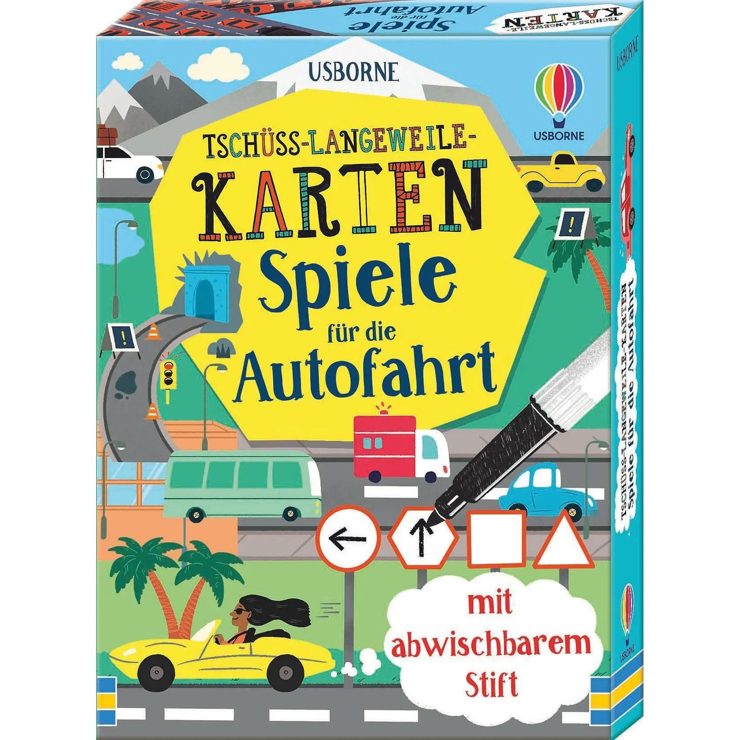 Usborne Verlag Spiel Tschüss-Langeweile-Karten: Spiele für die Autofahrt
